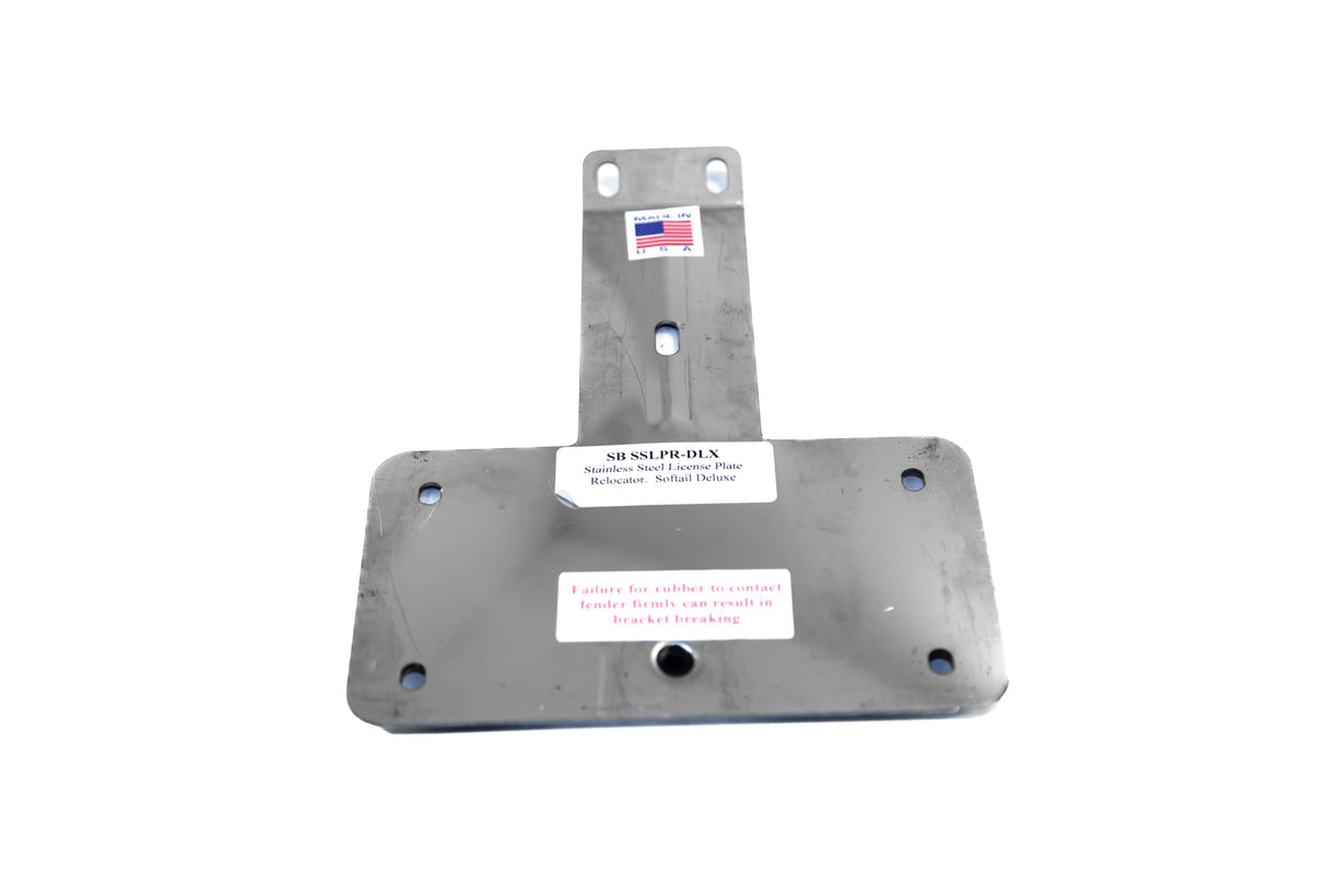 SB-SSLPR-DLX 2005 - 2017 SoftBrake Stainless Steel License Plate Relocator